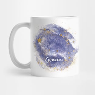 Gemini gold constellation Mug